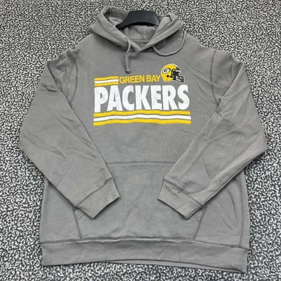 Sudadera con Capucha Green Bay Packers Hombre Extra Grande Equipo Ropa Pullover Manga Larga XL Foto 1 de 4