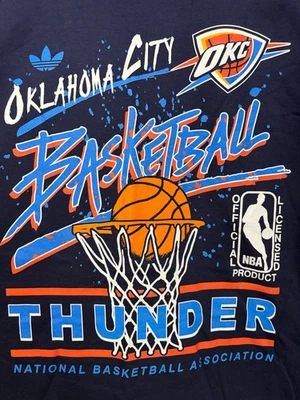 Camisa de baloncesto Oklahoma City Thunder Adidas para hombre azul alta calidad talla XL Foto 1 de 4