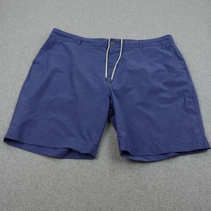 Pantalones Cortos Faherty Todo el Día Para Hombre 42 Azul Cordón Frente Plano Bolsillo Cómodo Orgánico - Imagen 1 de 7