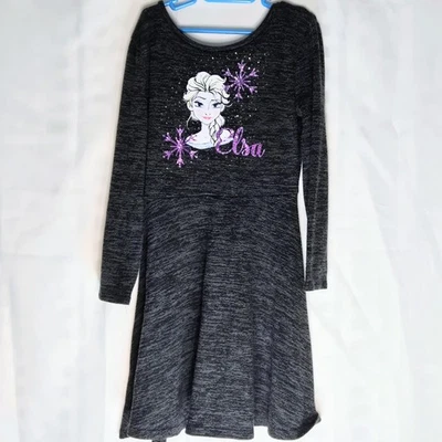 Vestido DISNEY ELSA Edición Limitada Gris Congelado Jumping Bean Niños Niña Talla 6 EE. UU. Foto 1 de 4