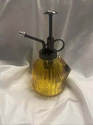 6.5 Inch Amber Glass Plant Mister Water Spray Bottle For Succulents New - Image 1 of 4
