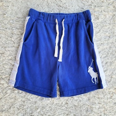 Polo Ralph Lauren Boy's Blue Pull On Pique Knit Athletic Shorts Big Pony Size 6 - Image 1 of 4