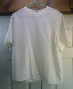 Worthington Womens Sheer short Sleeve Top Size lg - Picture 1 of 2