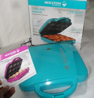 Устройство для приготовления кексов HOLSTEIN Housewares с антипригарным покрытием делает 12 стандартных кексов за 10 минут - Изображение 1 из 4