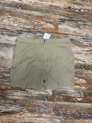 Mens American Eagle Lived-In Khaki Shorts Size 36 New With Tags Flex  - Image 1 of 4