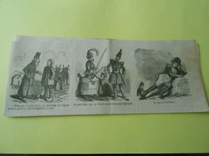 Caricature Vignettes 1848 - Napoléon Le nouveau petit poucet Prince Louis  - Imagen 1 de 1