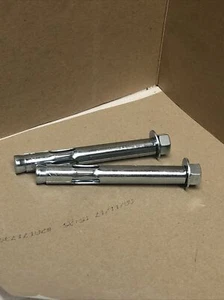 1/2"x4" Zinc Coated Sleeve Anchors Solid Concrete-Blocks-Grout- Core Drill Bolt - Picture 1 of 2