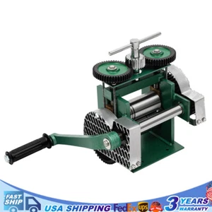 Rolling Mill Machine Rollers Metal Wire Flat Jewelry Tool Manual Combination USA - Bild 1 von 10