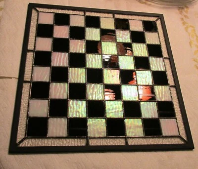 16英寸着色玻璃棋盘。 — 第 1/3 张图片