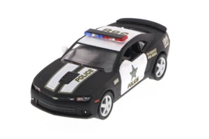 2014 Chevy Camaro Police, Black - Kinsmart 5383DP - 1/38 Scale Diecast Model Car - Picture 1 of 4