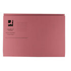Q-Connect Square Cut Folder Mediumweight 250gsm Foolscap Pink Pack of 100 K