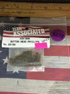 TEAM ASSOCIATED 25184 BUTTON HEAD PHILLIPS M3 X 16MM - Image 1 of 4