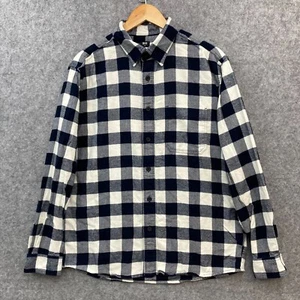 Uniqlo Shirt Mens M Medium Flannel Cotton Button Up Long Sleeve Collared 45010 - Picture 1 of 9
