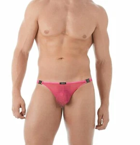 Gregg Homme Thong Suspender Mesh C-Ring Tangas Pink 142804 123 - Picture 1 of 5