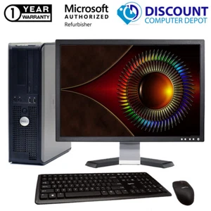 Dell Desktop Computer OptiPlex Core 2 4GB 250GB HD Windows 10 PC WIFI 19" LCD - Picture 1 of 5