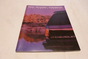 1991 Chevrolet Vans Blazers Suburbans Trucks Sales Brochure Catalog 74 Pages - Picture 1 of 1