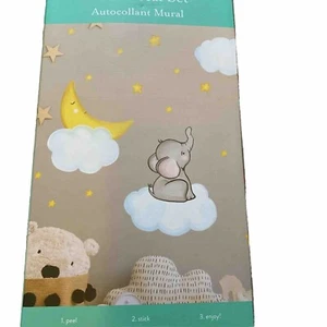 Kate & Milo Wall Decals Removable Stickers Nursery Elephant Moon Baby Night New - Picture 1 of 4