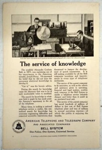 1925 AT&T American Telephone and Telegraph Bell System Laboratories Engineers Ad - Bild 1 von 1