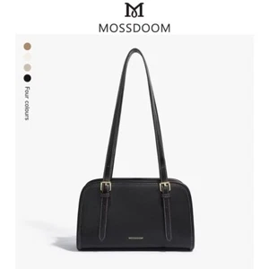 MOSSDOOM Schultertasche schlichte Tasche Damen kompakt stylisch hohe Kapazität schwarz - Bild 1 von 7
