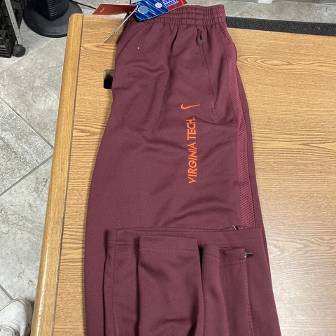 VIRGINIA TECH PANTS NIKE DRY FIT PANTS. NWOT XXL Cover
