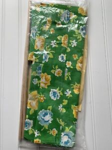Vintage Retro Sears Director’s Chair Cover Set Cotton Duck Green Floral NEW!