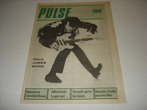 PAUL JAMES BAND on cover Pulse magazine August 24 1988 rare Barney Bentall  - Picture 1 of 1