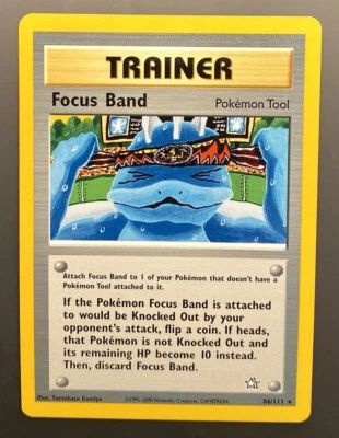 Focus Band 86/111 - Neo Genesis - Rare Non Holo - NM/Mint - PSA Grade 9.0 to 9.5 - Image 1 of 4