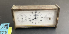 Hamilton Watch Company Weathercaster Desk Clock Vintage Award By GM