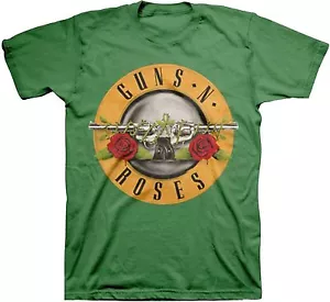 Guns N Roses St. Patricks Bullet T-Shirt - Hard Rock band Axl Rose, Slash, Duff - Picture 1 of 1