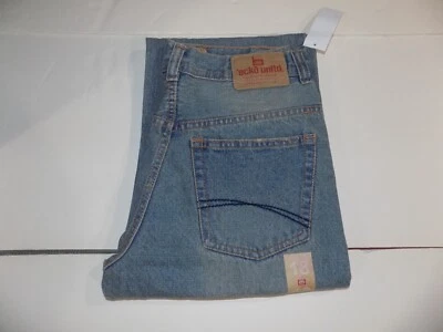 Jeans ECKO DENIM 5 BOLSOS BOOTCUT AZUL MENINOS TAMANHO 18 (30" x 30") Novo com etiquetas  - Imagem 1 de 4
