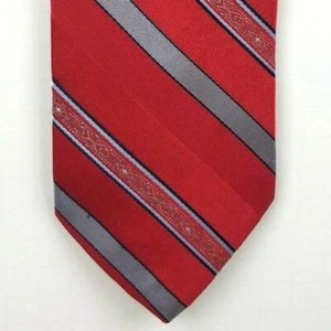 Envoy Herren Polyester gestreifte Krawatte Hergestellt in den USA - Bild 1 von 4