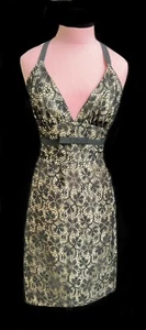 Hype Sommerkleid Neckholder-Stil Gr. 6 schwarz Blumenmuster - Bild 1 von 5