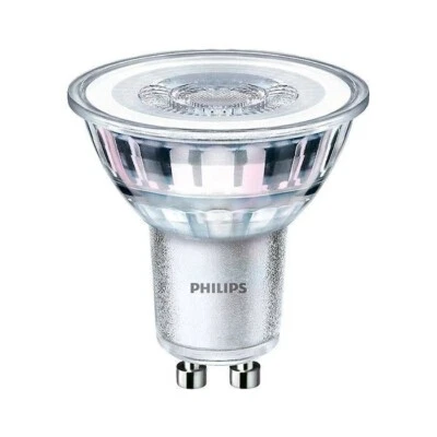 Philips LED GU10 Spotlight 3.5W=35W 275lm Cool White 4000K Brass IP20 - Image 1 of 4