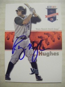 RHYNE HUGHES signed ORIOLES 2008 TriStar baseball card AUTO PICAYUNE POPLARVILLE