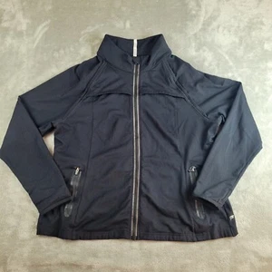 Chaqueta Fabletics Mujer 1X Negra Cremallera Completa Cuello Simulado Pulgar Agujero Atlético Ocio - Imagen 1 de 13