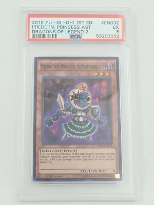 2015 Yugioh DRL2-EN037 Prediction Princess Astromorrigan 1st Ed Super Rare PSA 5 - Image 1 of 2