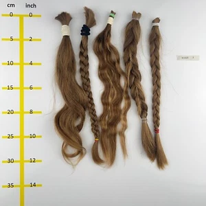 Europäisches Echthaar Rohhaare hellblond mind.100 Gr 30-35cm - 3003253 - Picture 1 of 1