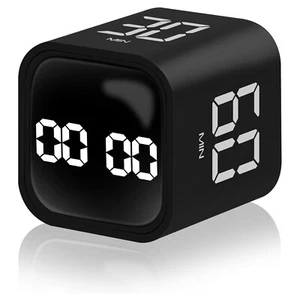 Cube Pomodoro Timer Simple Operation Rotating Productivity Timer Clock Gifts NEW - Picture 1 of 14