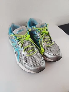 Asics Women's T475Q Gel 2 Running Shoe Size 9.5 Silver/blue - Picture 1 of 8