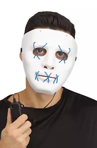 Brand New The Purge Inspired String Illumination Mask (White/Blue) - Picture 1 of 2