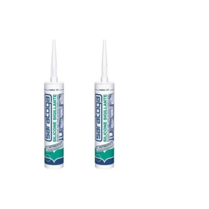 n 2 cartucce SILICONE SIGILLANTE SARATOGA ANTIMUFFA BIANCO 280 ml + 280 ml - Foto 1 di 1