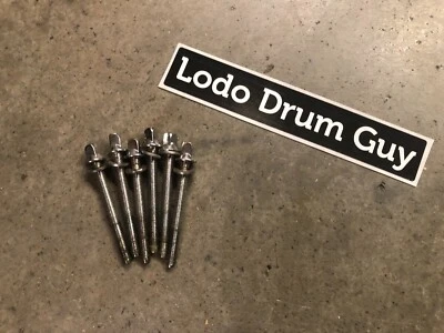 (6) Varillas de tensión de tambor Pacific PDP Tom BONITAS con LAVADORAS #EP3 Foto 1 de 4