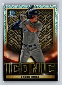 2023 Bowman Chrome Mega #BI-8 Aaron Judge Iconic Insert Mojo Refractor - Picture 1 of 2