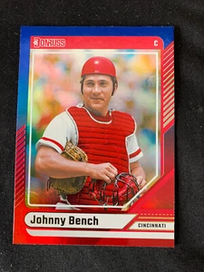 2024 Panini Donruss - #61 Johnny Bench Red & Blue Holo - Picture 1 of 1