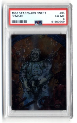 1996 Star Wars Finest DENGAR Empire Assassin/Bounty Hunter #35 EX-MT PSA 6 - Image 1 of 2