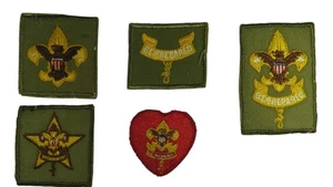 50er-60er Jahre Pfadfinder kompletter Rangsatz Tenderfoot - Life Patch GETRAGEN (WSJ1060) - Bild 1 von 2