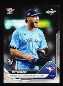 Trey Yesavage Blue Jays Call Up Record 12 Ks Beats Dodgers 2025 Topps NOW #913 - Picture 1 of 2