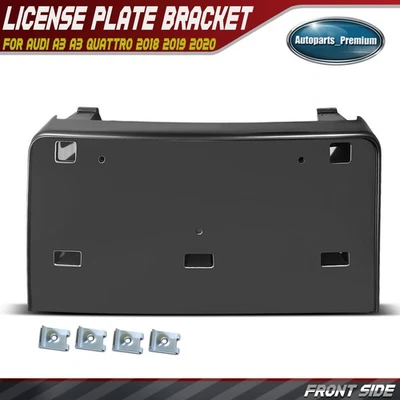 Soporte de matrícula delantero para Audi A3 A3 Quattro 2018-2020 8V5807287N9B9 Foto 1 de 4