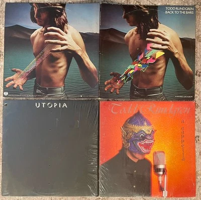 Todd Rundgren Back to the Bars A Cappella Utopia Oblivion Vinyl 4 LP Lot Shrink - Image 1 of 4
