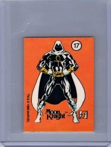 1986 COMIC IMAGES MARVEL UNIVERSE STICKERS #17 MOON KNIGHT - Picture 1 of 2